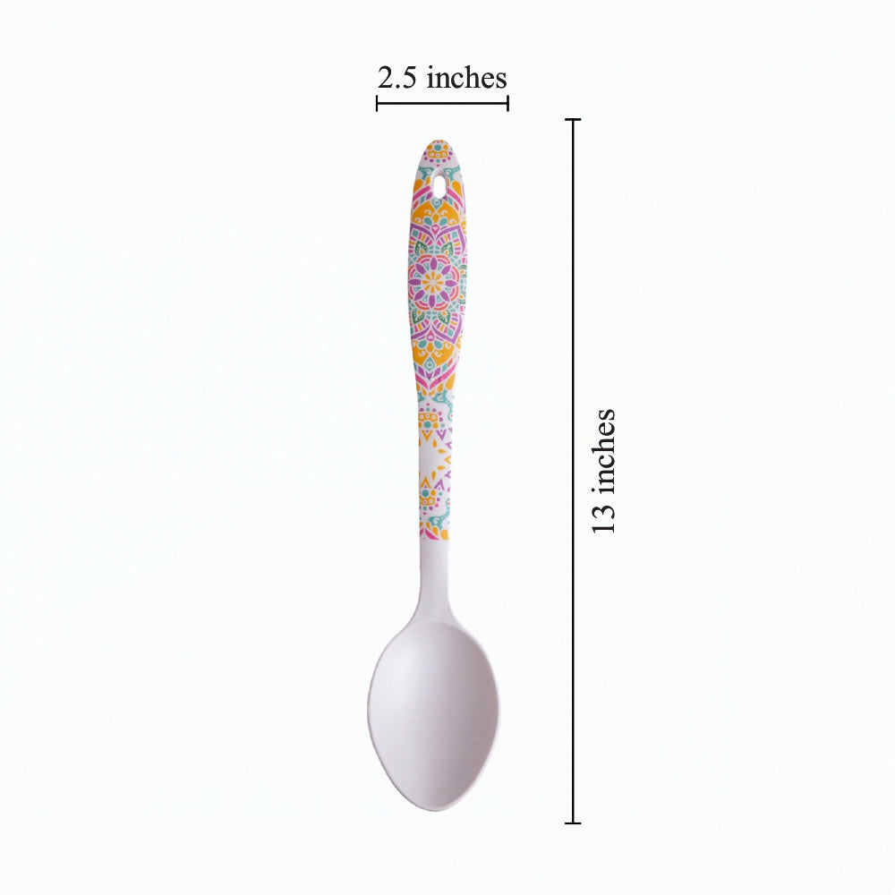Sunrise Mandala Bamboo Serving Spoons & Turners