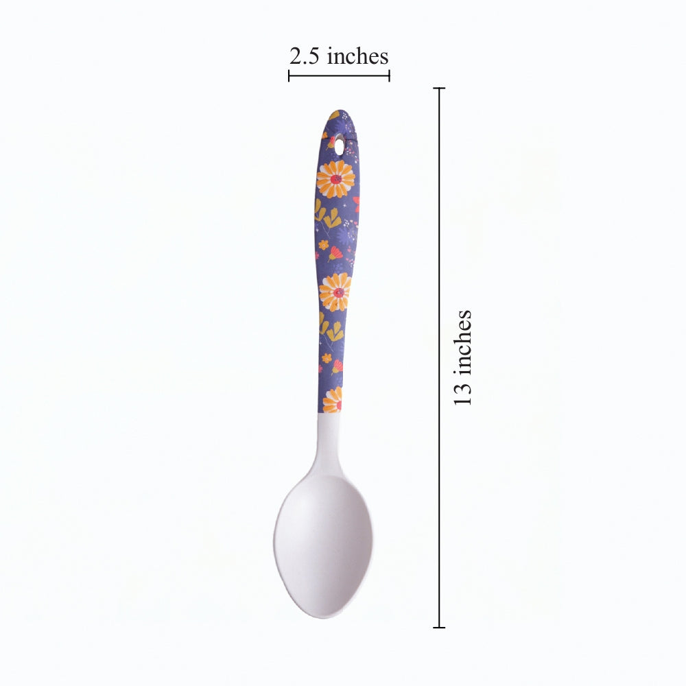 Wildflower Nights Bamboo Serving Spoons – Set of 2