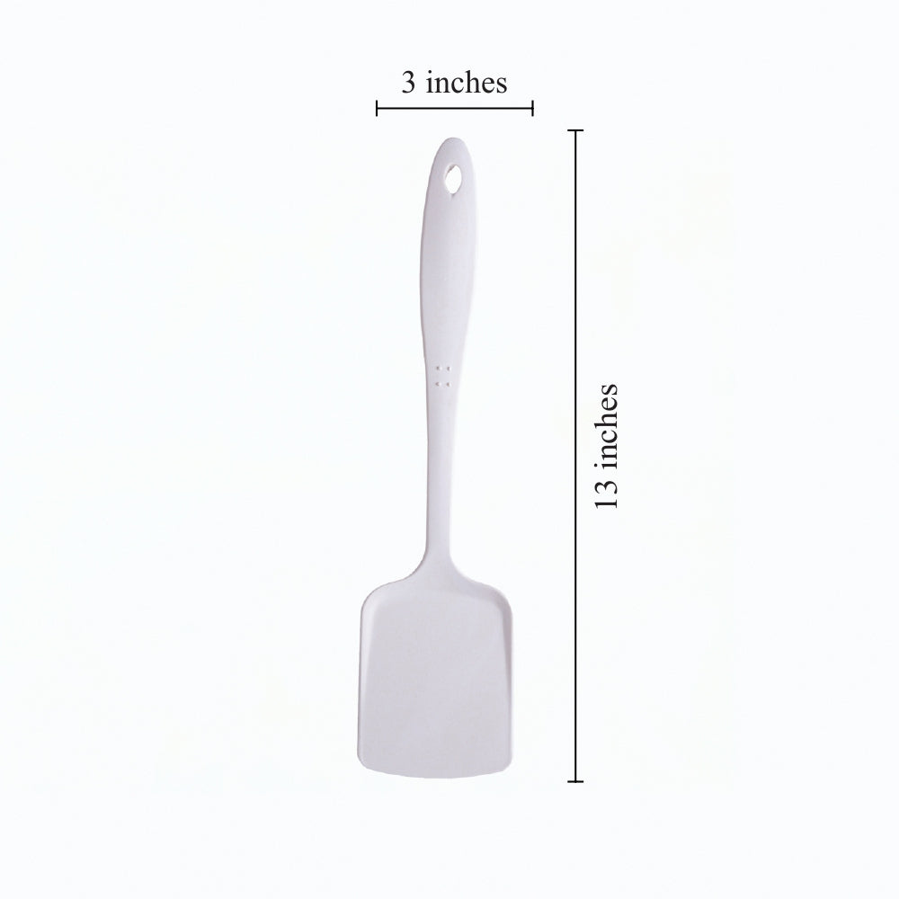 Creamy Cloud White Bamboo Serving Spoons & Turners