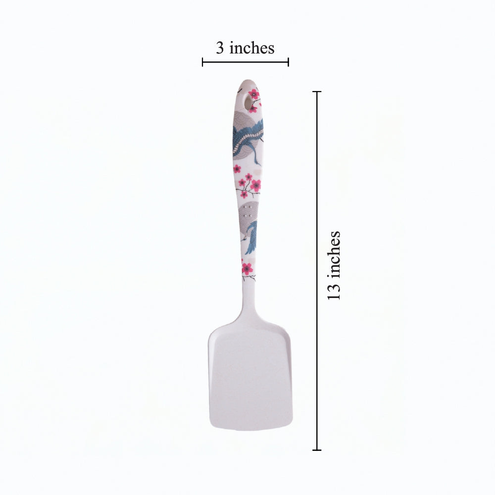 Blue Bird Blossom Bamboo Serving Spoons & Turners