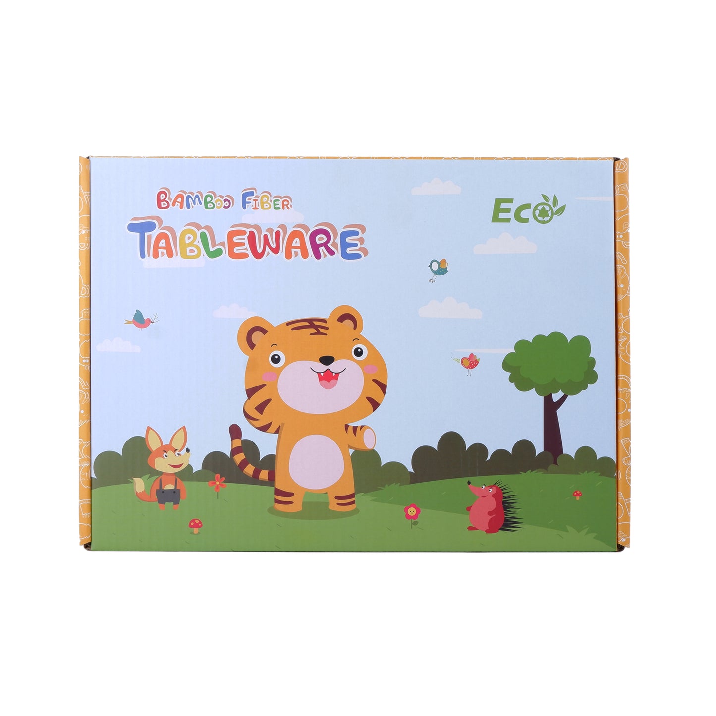 Tiggly Tiger Bamboo Kids Dinner /Feeding Set of 5