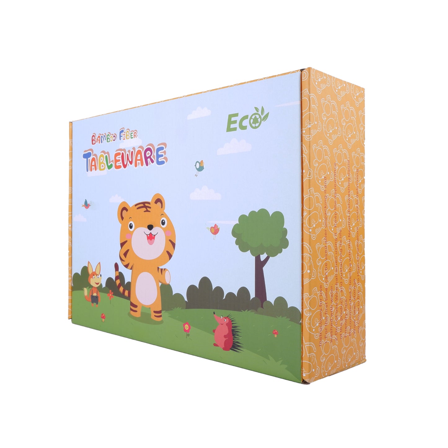 Tiggly Tiger Bamboo Kids Dinner /Feeding Set of 5