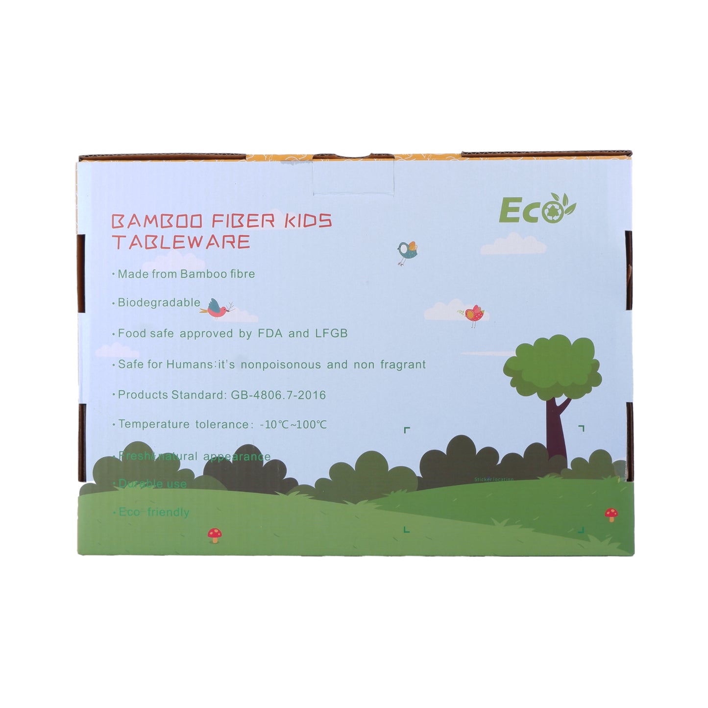 Tiggly Tiger Bamboo Kids Dinner /Feeding Set of 5