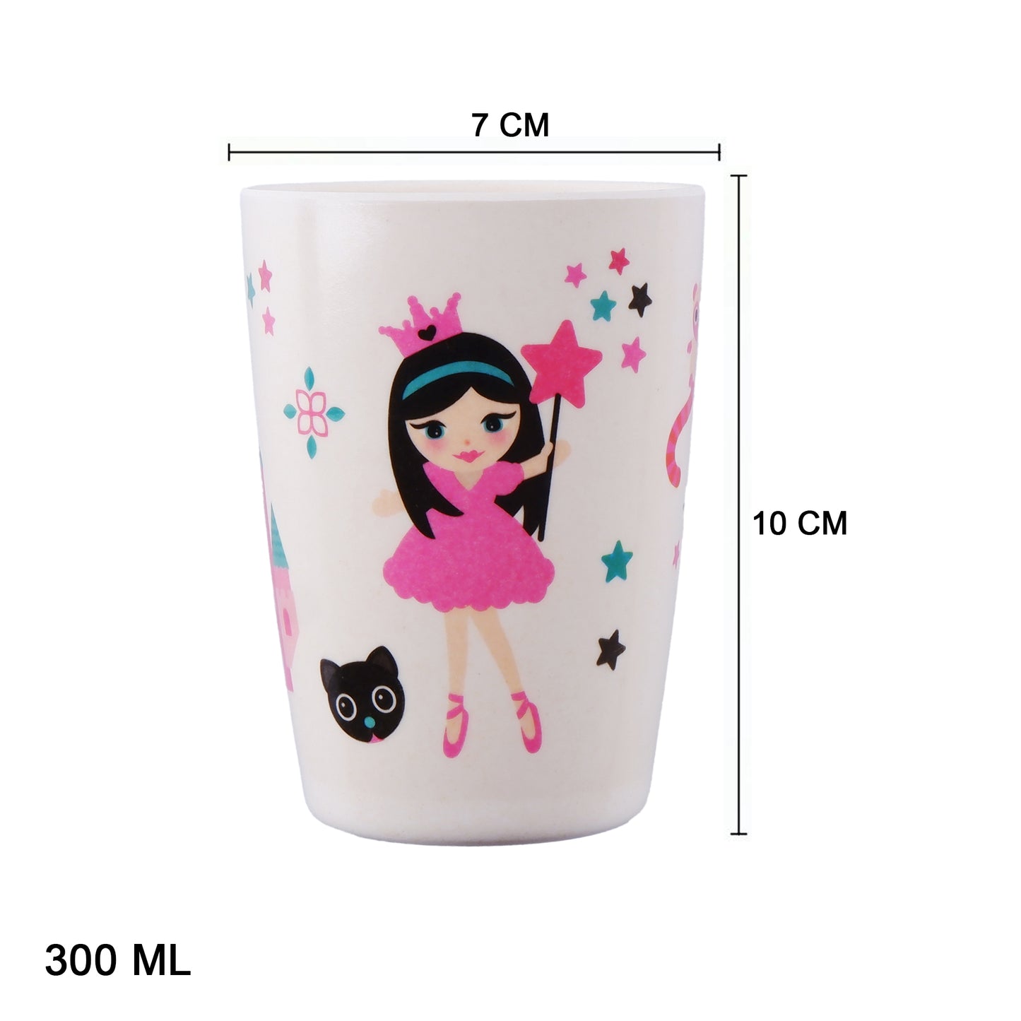Pinky Princess' Castle Bamboo Kids Dinner /Feeding Set of 5