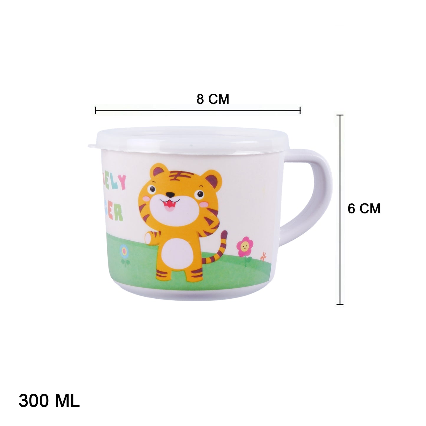 Tiggly Tiger Bamboo Kids Dinner /Feeding Set of 5
