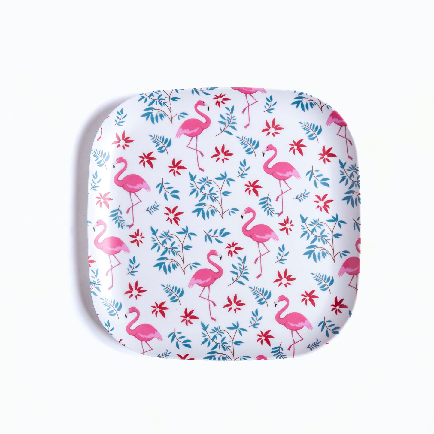 Pink Flamingo Paradise Bamboo Dinner Plates - Set of 1 / 4