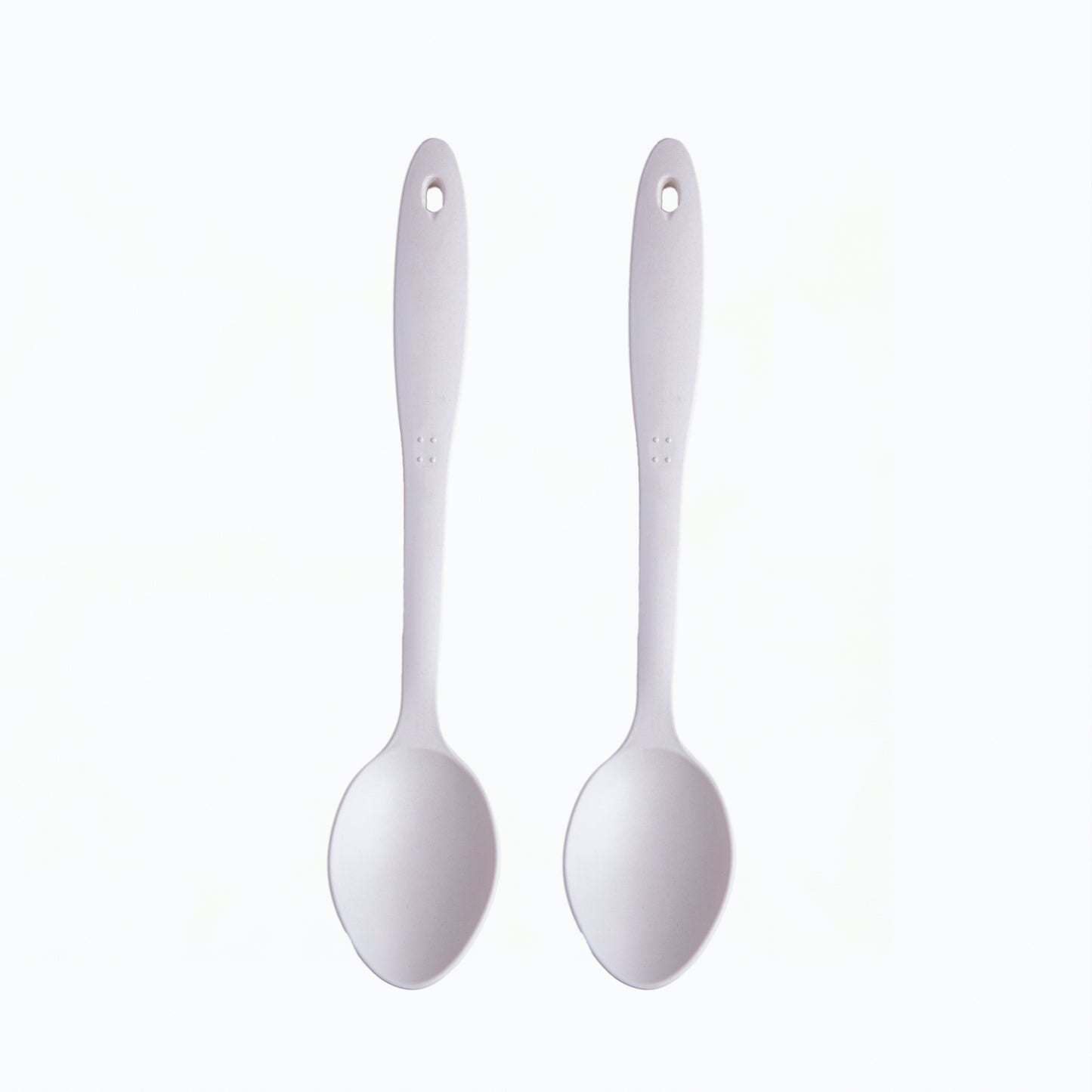 Creamy Cloud White Bamboo Serving Spoons & Turners