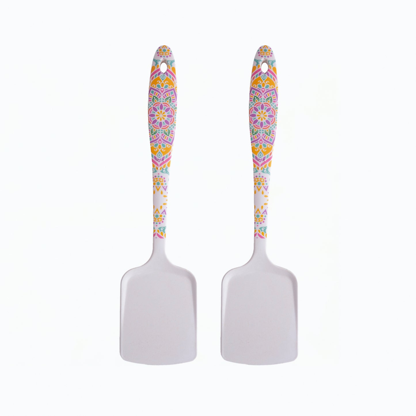 Sunrise Mandala Bamboo Serving Spoons & Turners
