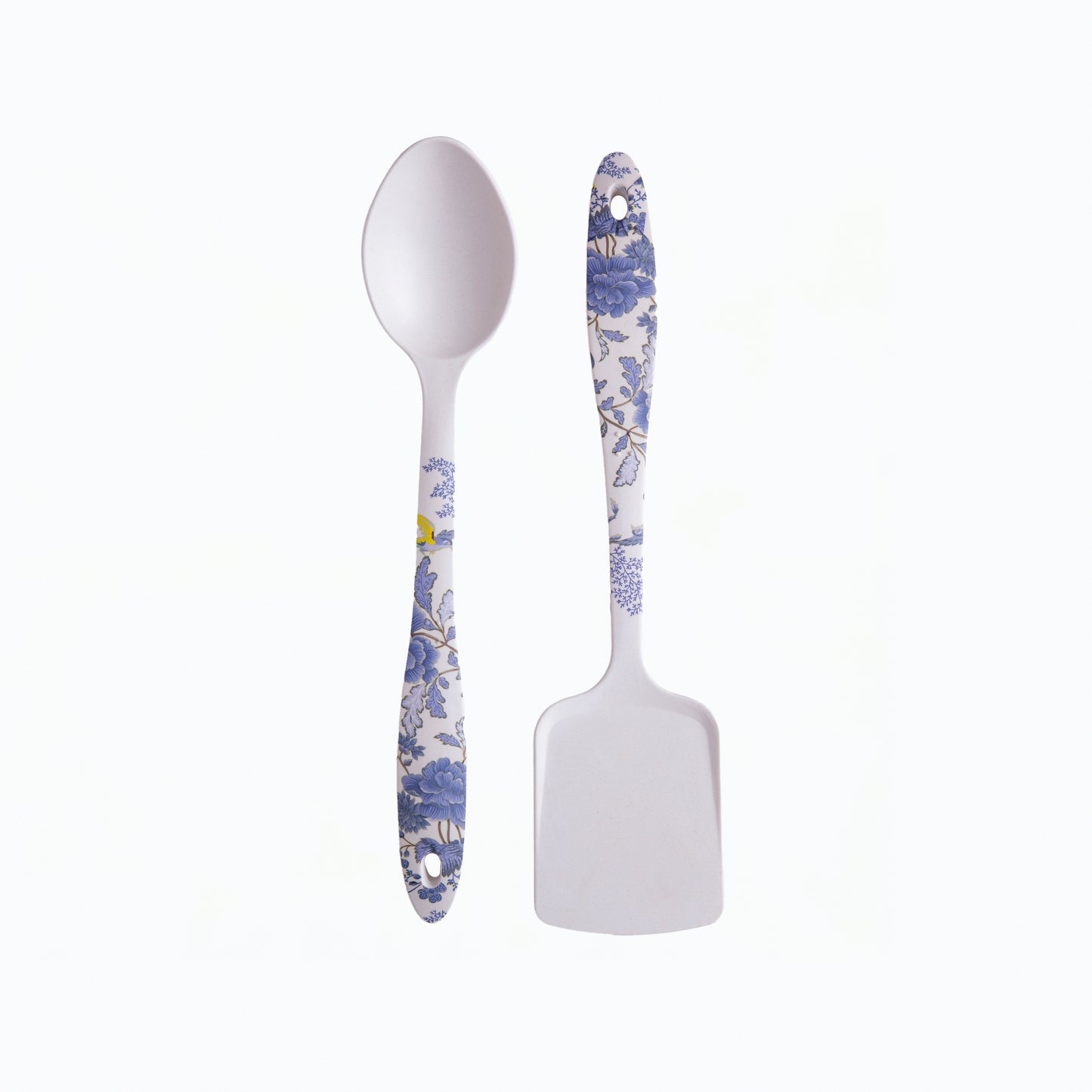 Breezy Blooms Bamboo Serving Spoons & Turners