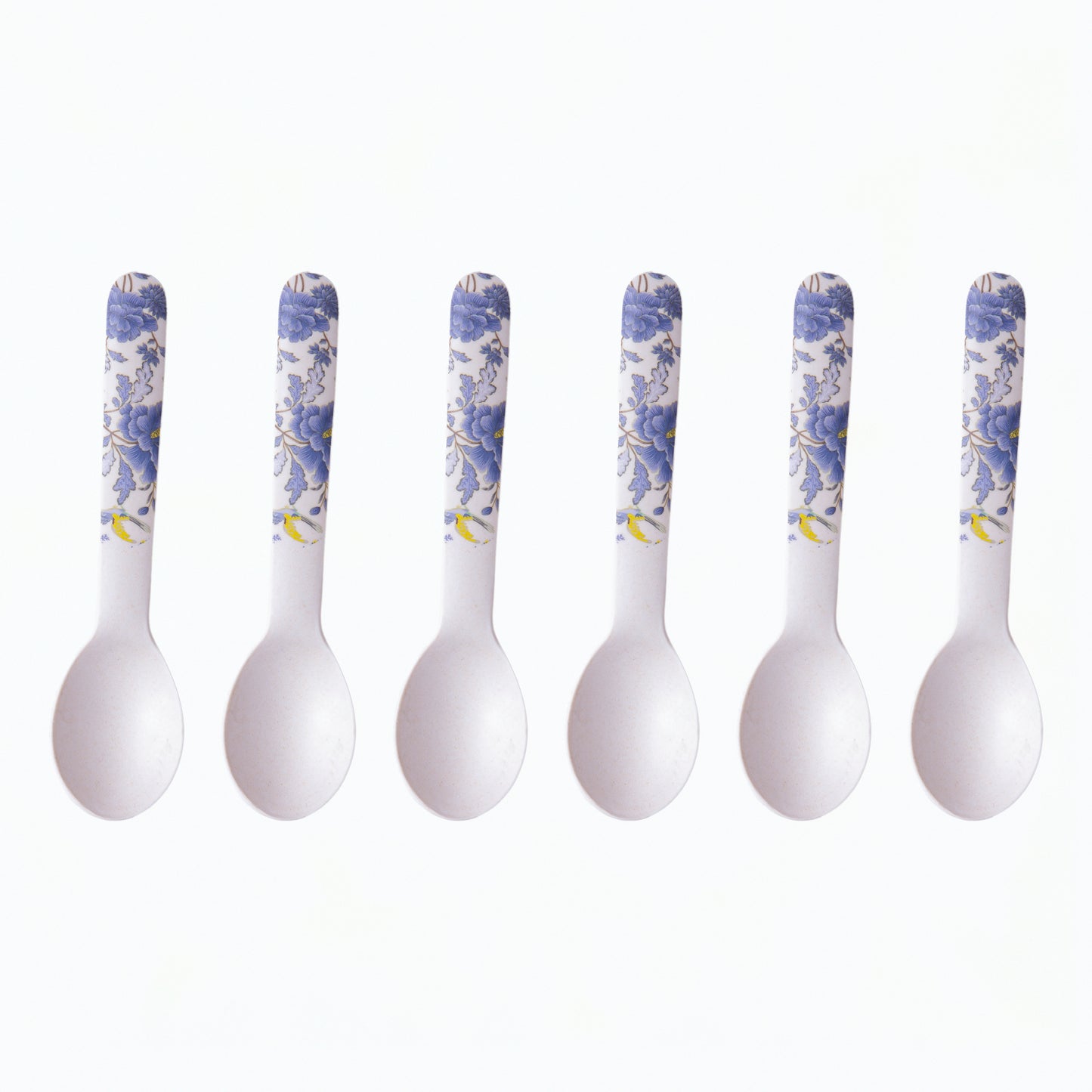 Breezy Blooms Table Bamboo Spoon and Fork- Set of 6