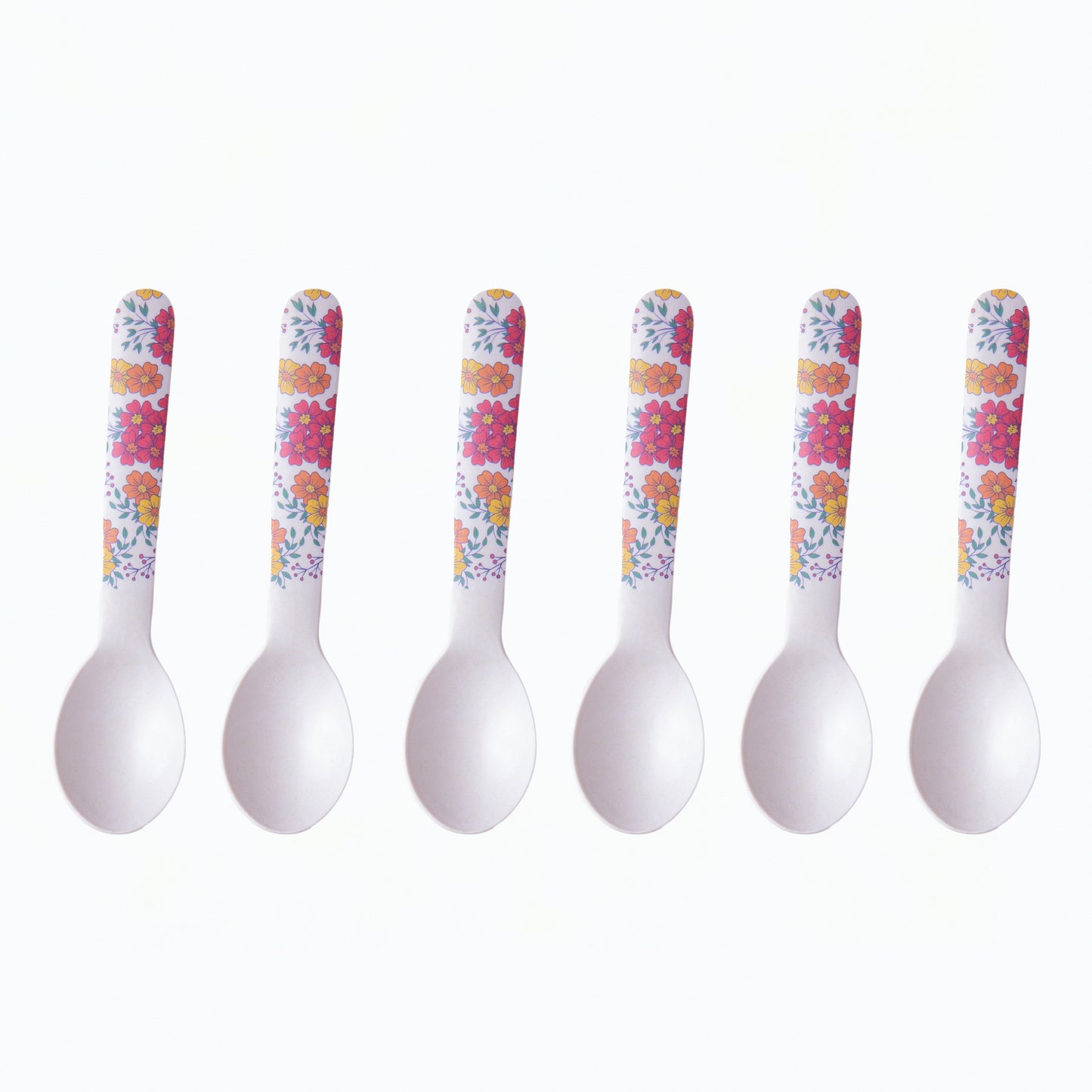 Happy Harvest Table Bamboo Spoon and Fork- Set of 6