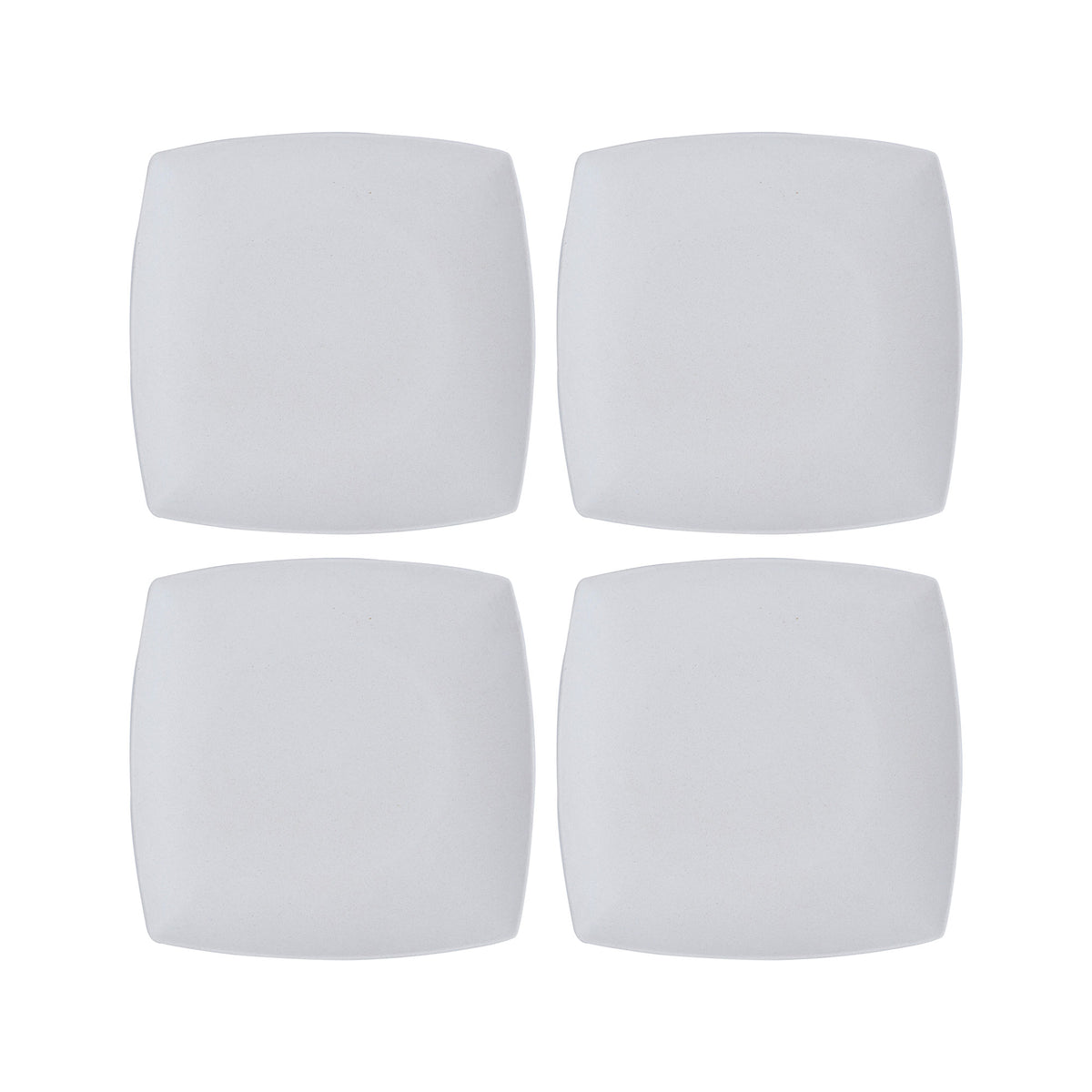 Yellow Bamboo Appetizer/Quarter Plate -Set of 4