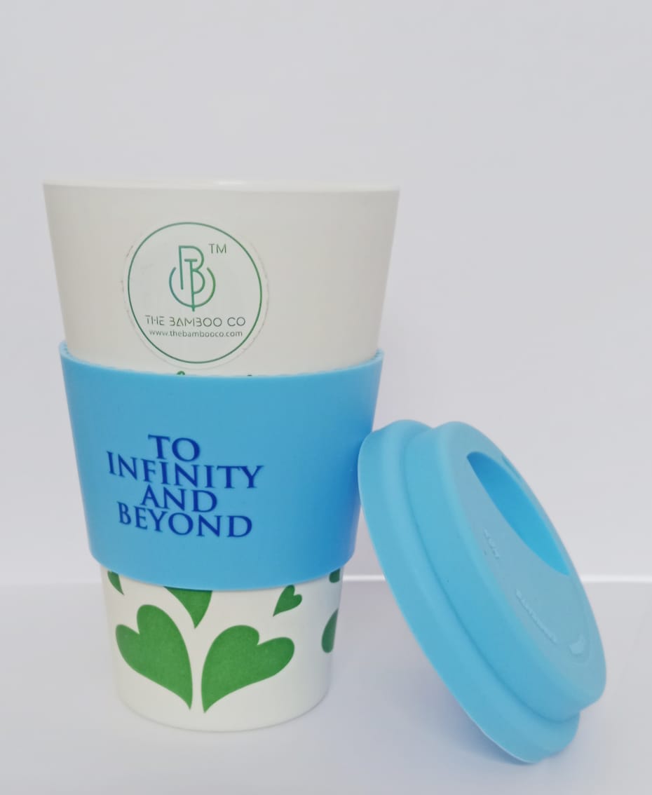 Sunny Lemon / Mixed Fruit Bamboo Travel Coffee Mug (Silicone Lid)