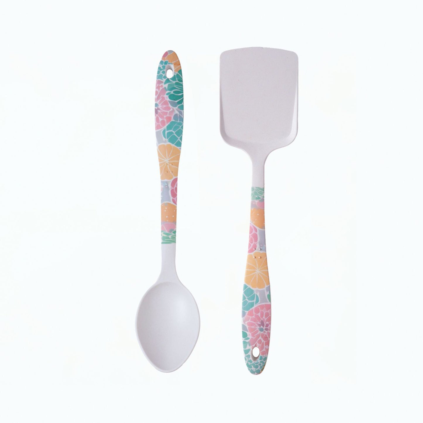 Spring Hues Bamboo Serving Spoons & Turner