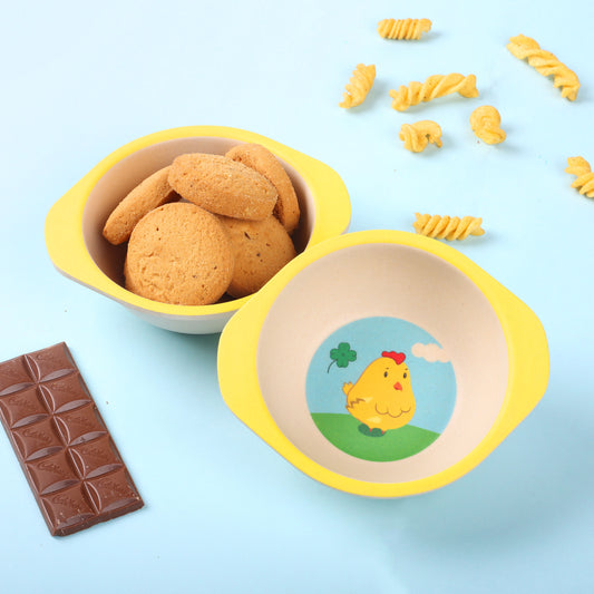 Kukdoo Ku Chick Kids / Baby Feeding / Dinner / Eating Bowl Set of 2