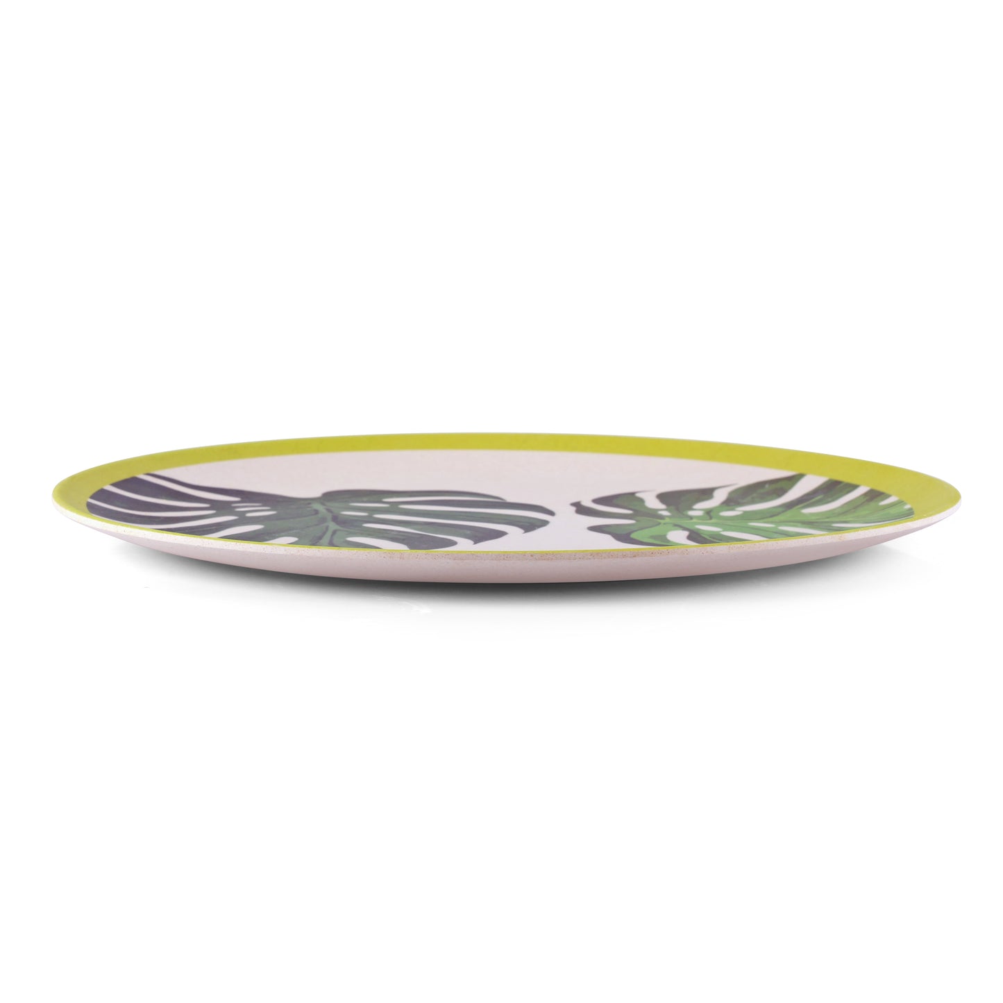 Stylish Leafy Bamboo Dinner Plate -Set of 4