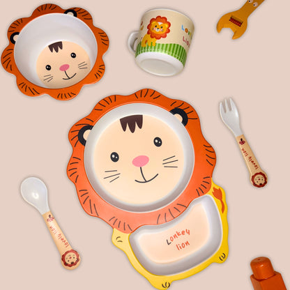 Simba -The Lion King Bamboo Kids Dinner /Feeding Set of 5
