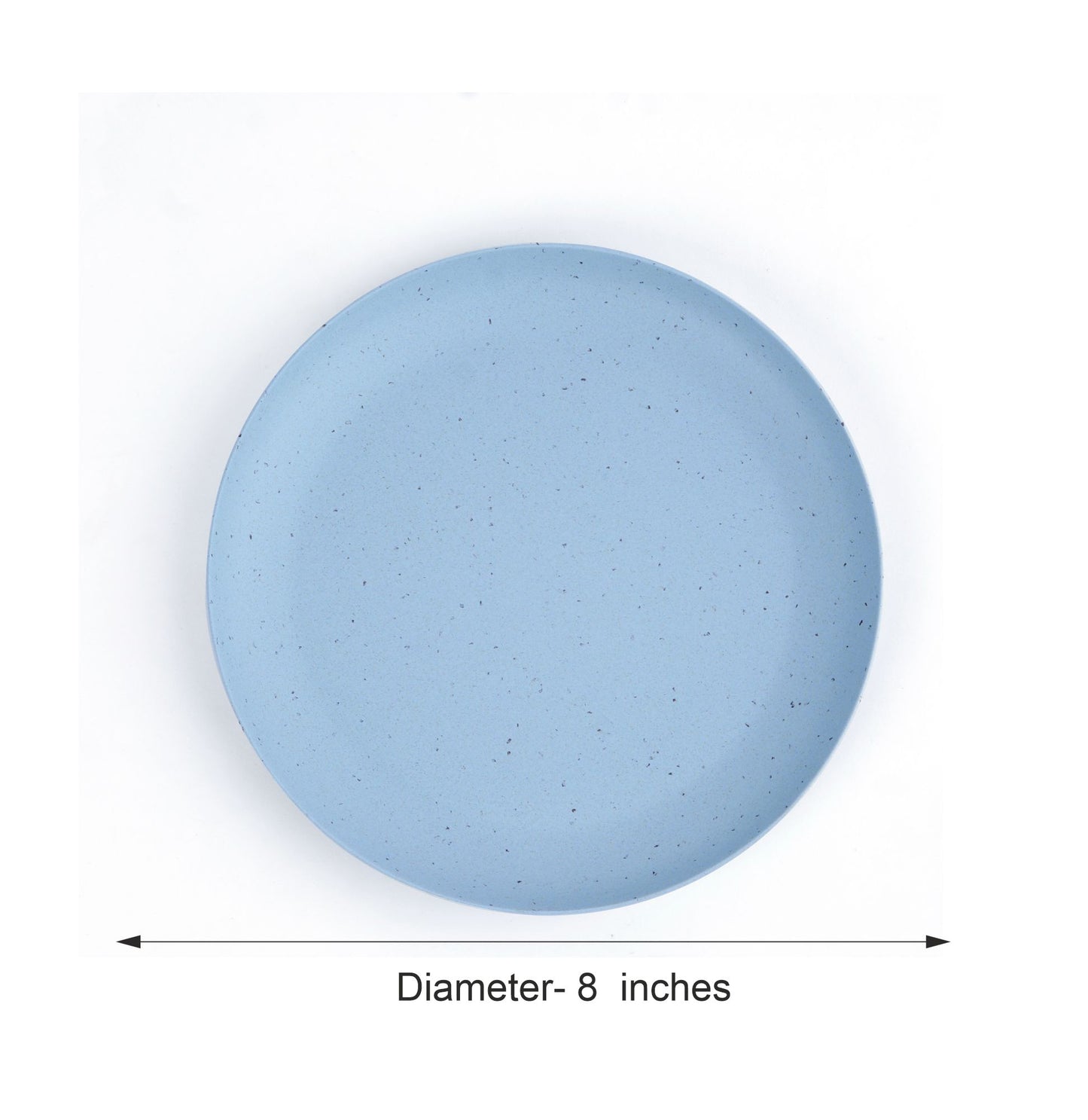 Bamboo Blue Chipped Appetizer/Quarter Plate -Set of 4