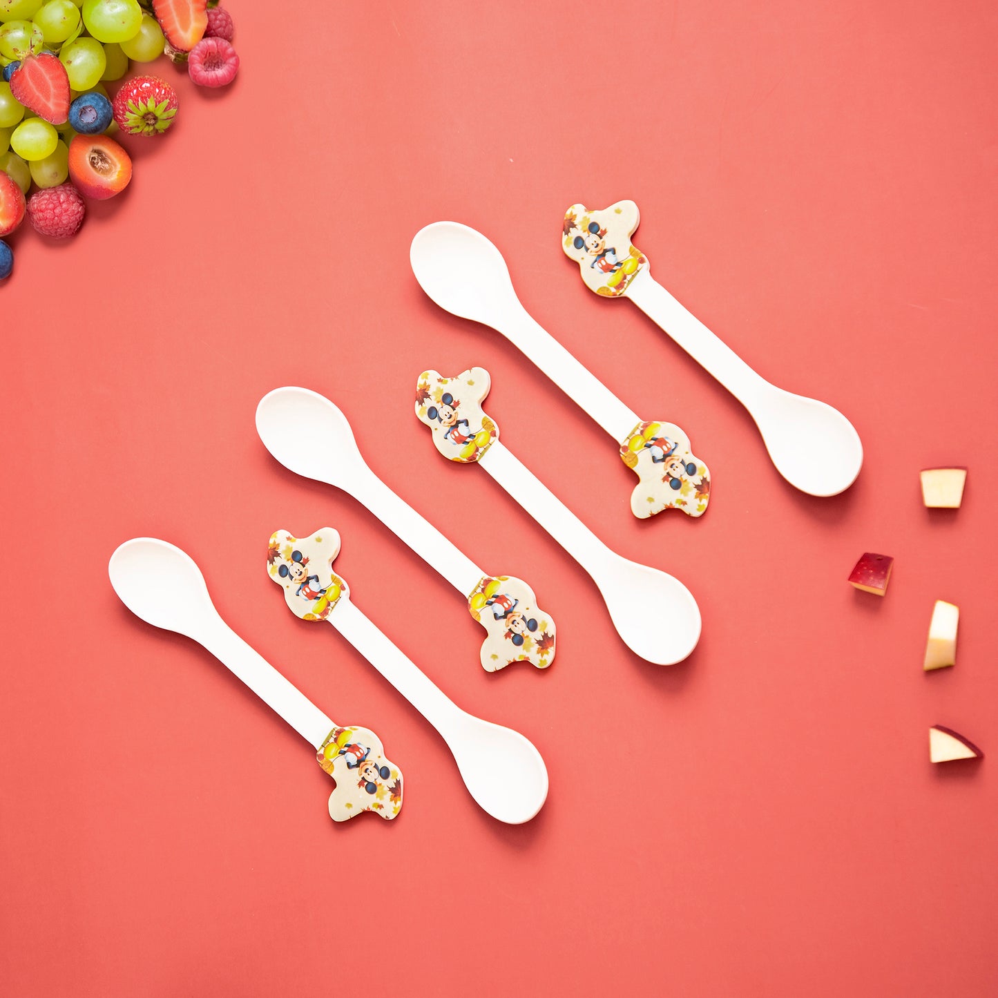 Mickey & Minnie Kids Eating / Feeding Bamboo Spoons & Forks