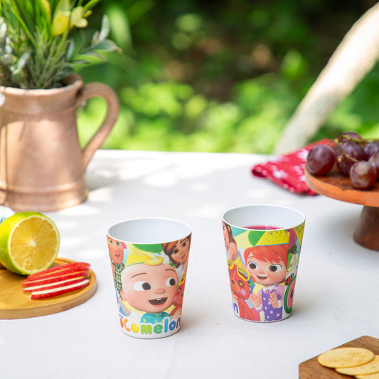 Cheerful Cocomelon Bamboo Kids Tumblers/ Glasses