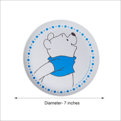 Winnie - The- Poooh Kids Plate- Set of 6- Blue