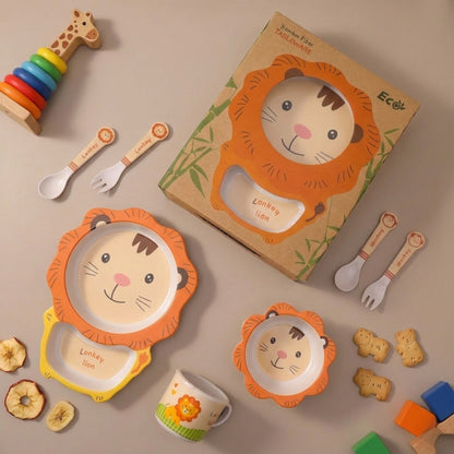 Simba -The Lion King Bamboo Kids Dinner /Feeding Set of 5