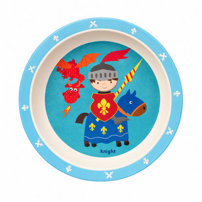 Klever Knight Bamboo Kids Dinner /Feeding Set of 5- Round Edition