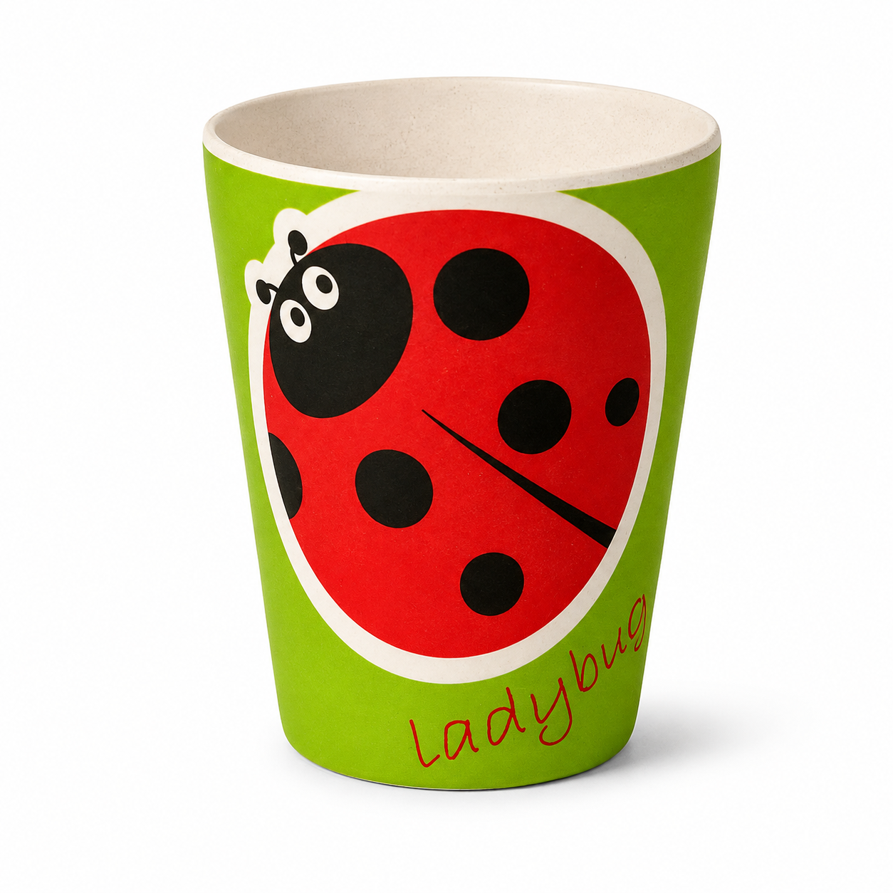 Lucky Ladybug Bamboo Kids Dinner /Feeding Set of 5- Round Edition