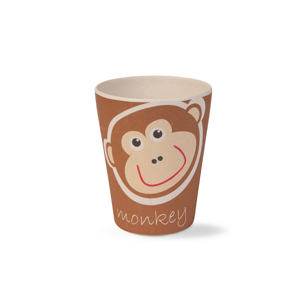 Mighty Monkey Bamboo Kids Dinner /Feeding Set of 5- Round Edition