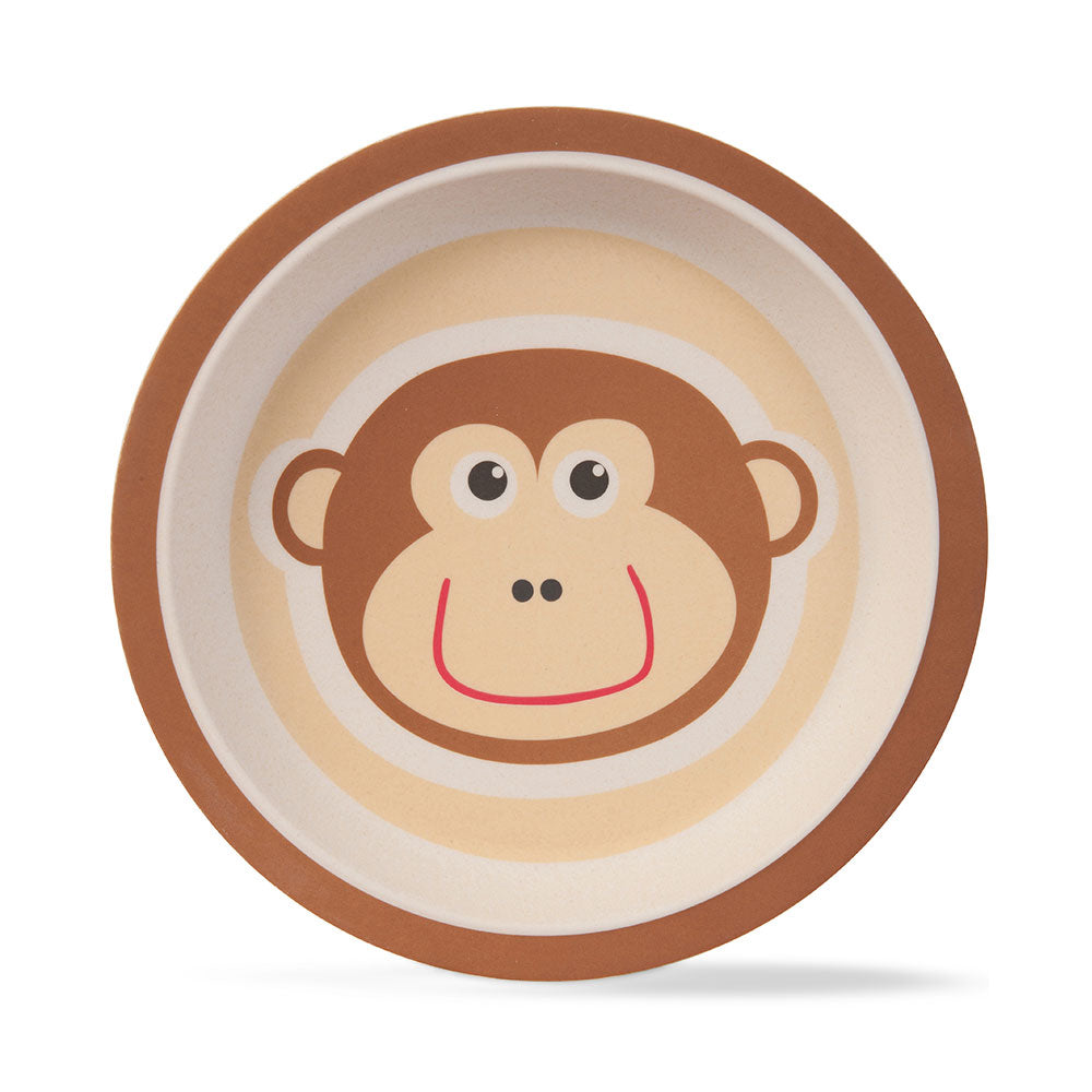 Mighty Monkey Bamboo Kids Dinner /Feeding Set of 5- Round Edition