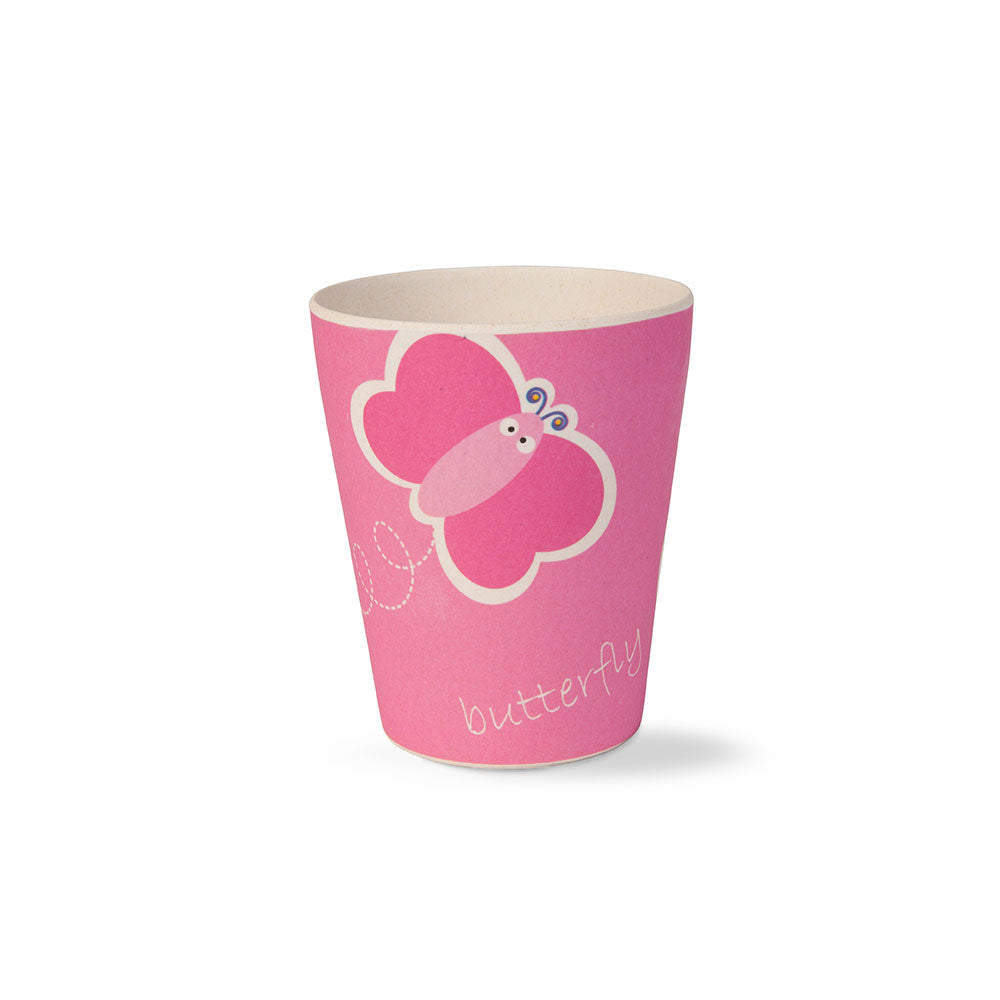 Blissful Butterfly Bamboo Kids Dinner /Feeding Set of 5- Round Edition