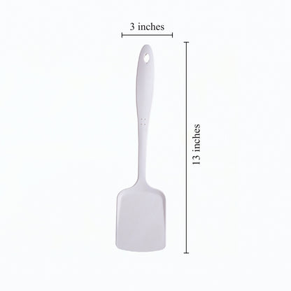 Creamy Cloud White Bamboo Serving Spoons & Turners