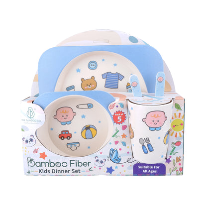 Bubbly Baby Bamboo Kids Dinner /Feeding Set of 5