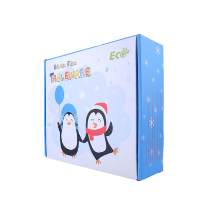Paddy- The Penguin Bamboo Kids Dinner /Feeding Set of 5