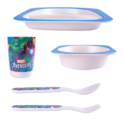 Astonishing Avengers Bamboo Kids Dinner /Feeding Set of 5