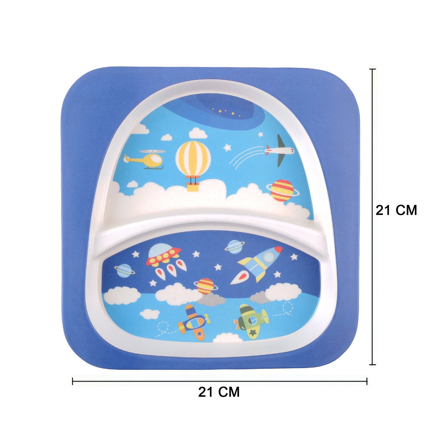 Stellar Starship Bamboo Kids Dinner /Feeding Set of 5