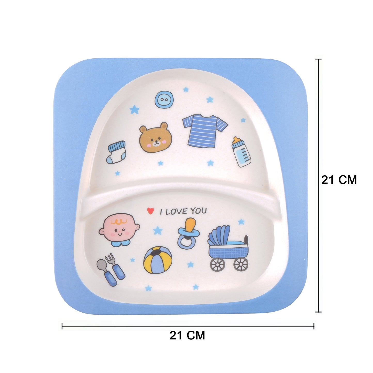Bubbly Baby Bamboo Kids Dinner /Feeding Set of 5