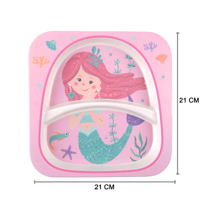 Magical Mermaid Bamboo Kids Dinner /Feeding Set of 5