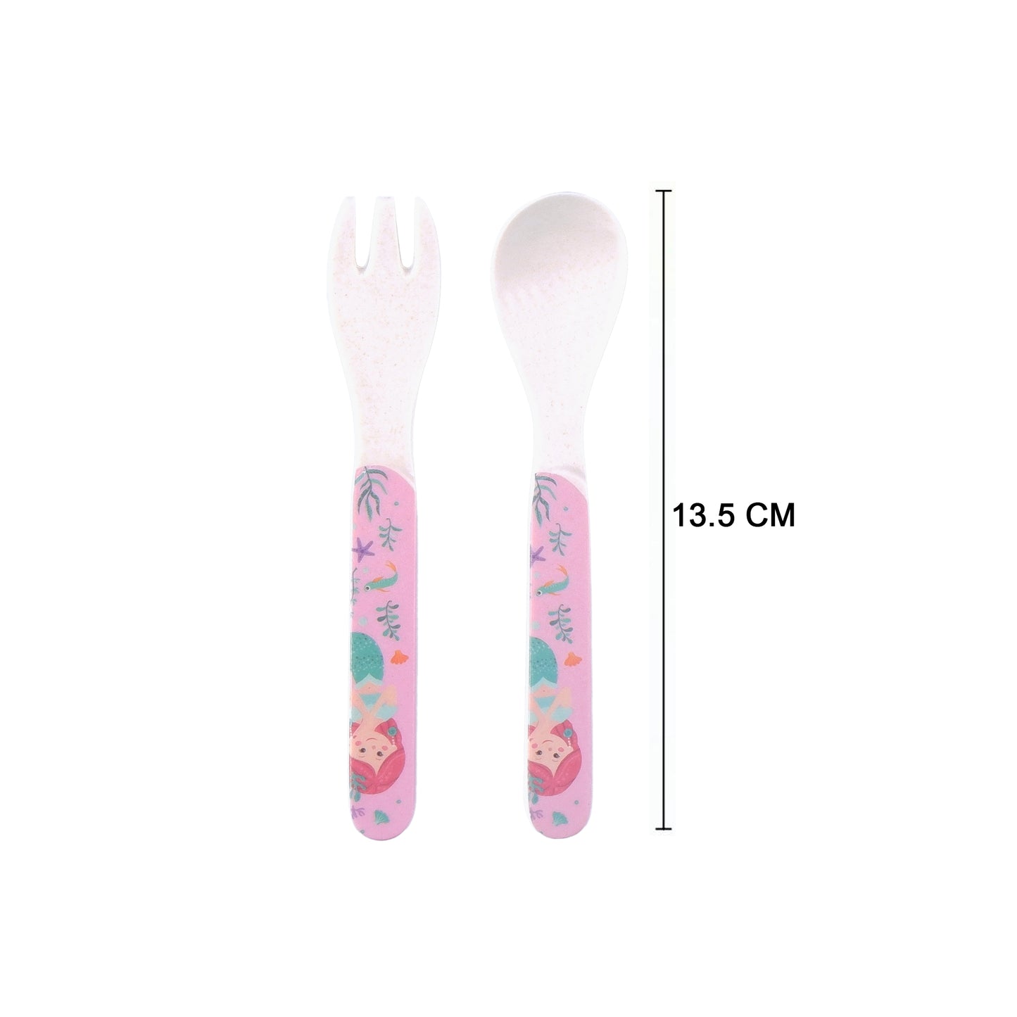 Magical Mermaid Bamboo Kids Dinner /Feeding Set of 5