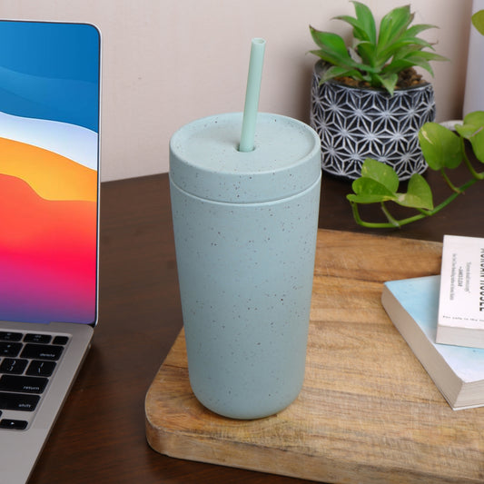 Drink It Up! Modern Bamboo Drinking Sipper for Adults and Kids with Straw