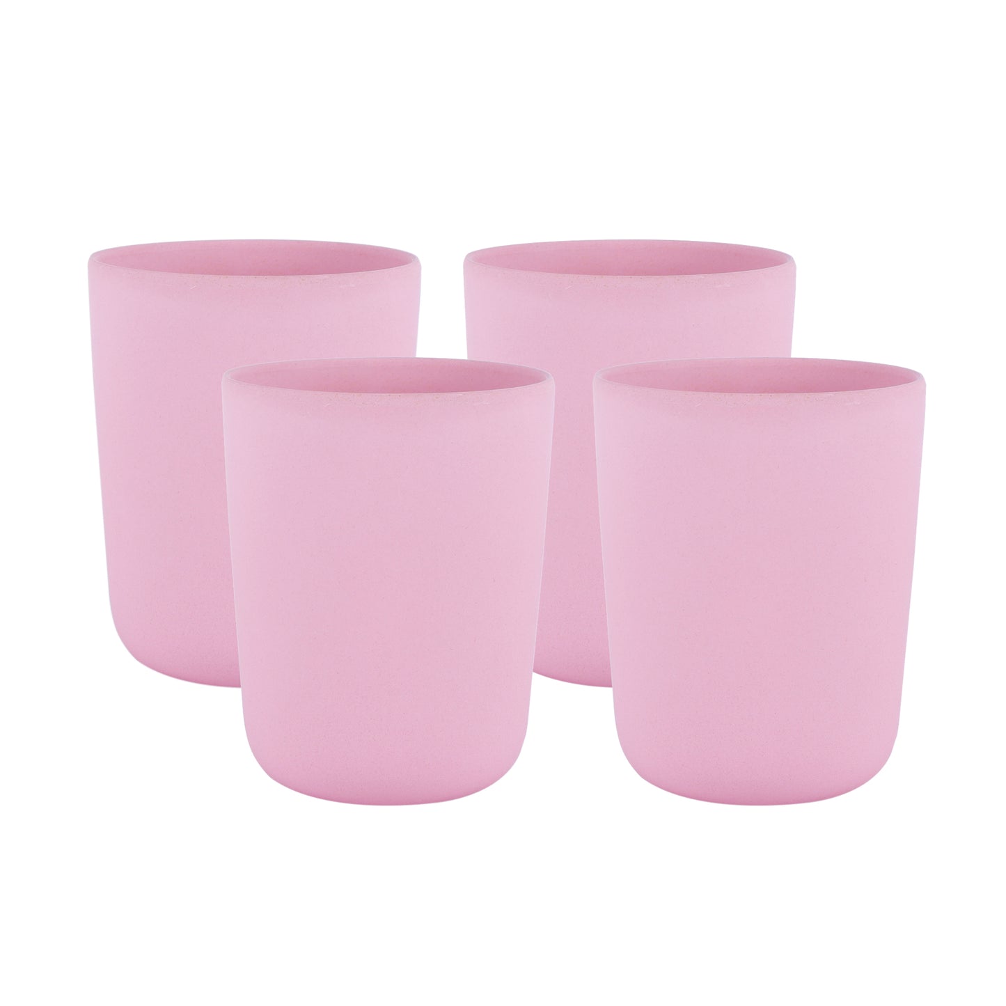 Pretty Pink Bamboo Glass -Set of 4- Classic Collection