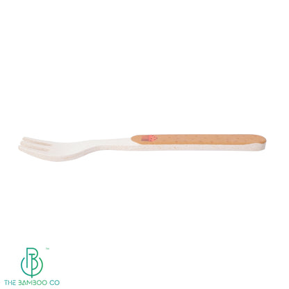 Kids Feeding/Eating Fork -Set of 6 | Made of Bamboo | 14 cm | Eco-Friendly |Organic & Natural