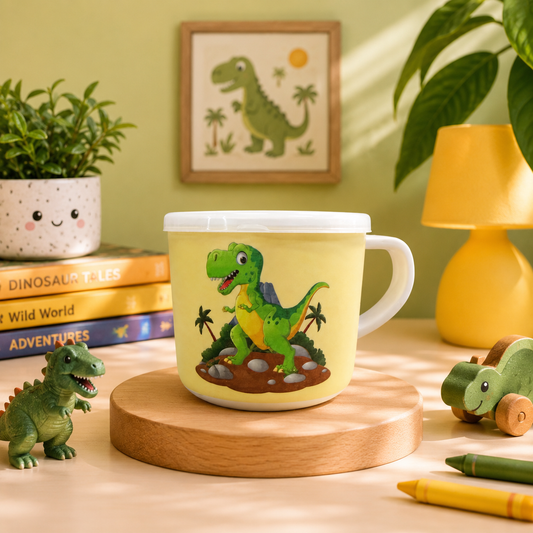 Jurassic Joys Bamboo Mug (with Lid)