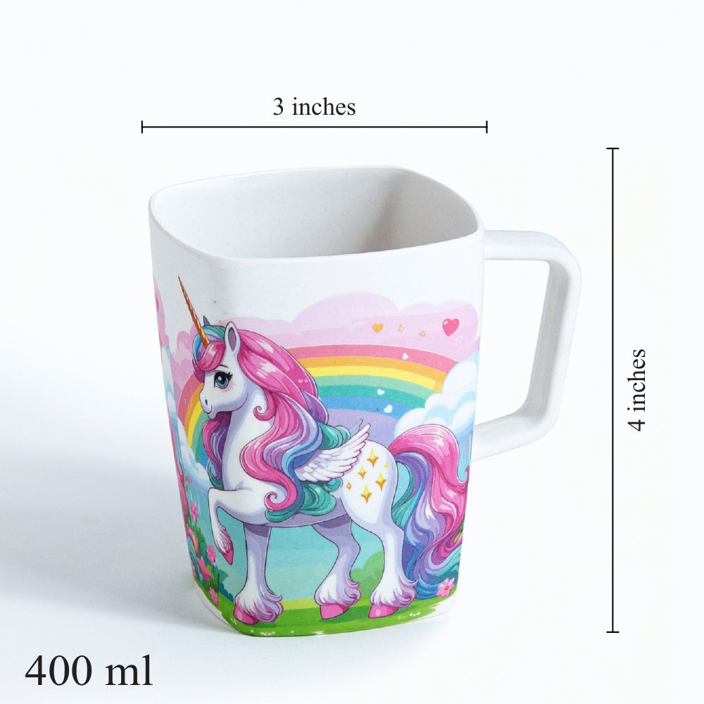 Pink Unicorn Fantasy Bamboo Kids Mugs