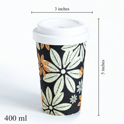 Midnight Bloom Bamboo Travel Coffee Mug