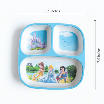 Royal princesses Bamboo Kids Sectional Plate