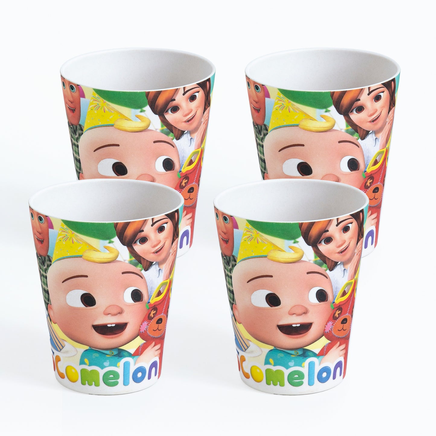 Cheerful Cocomelon Bamboo Kids Tumblers/ Glasses