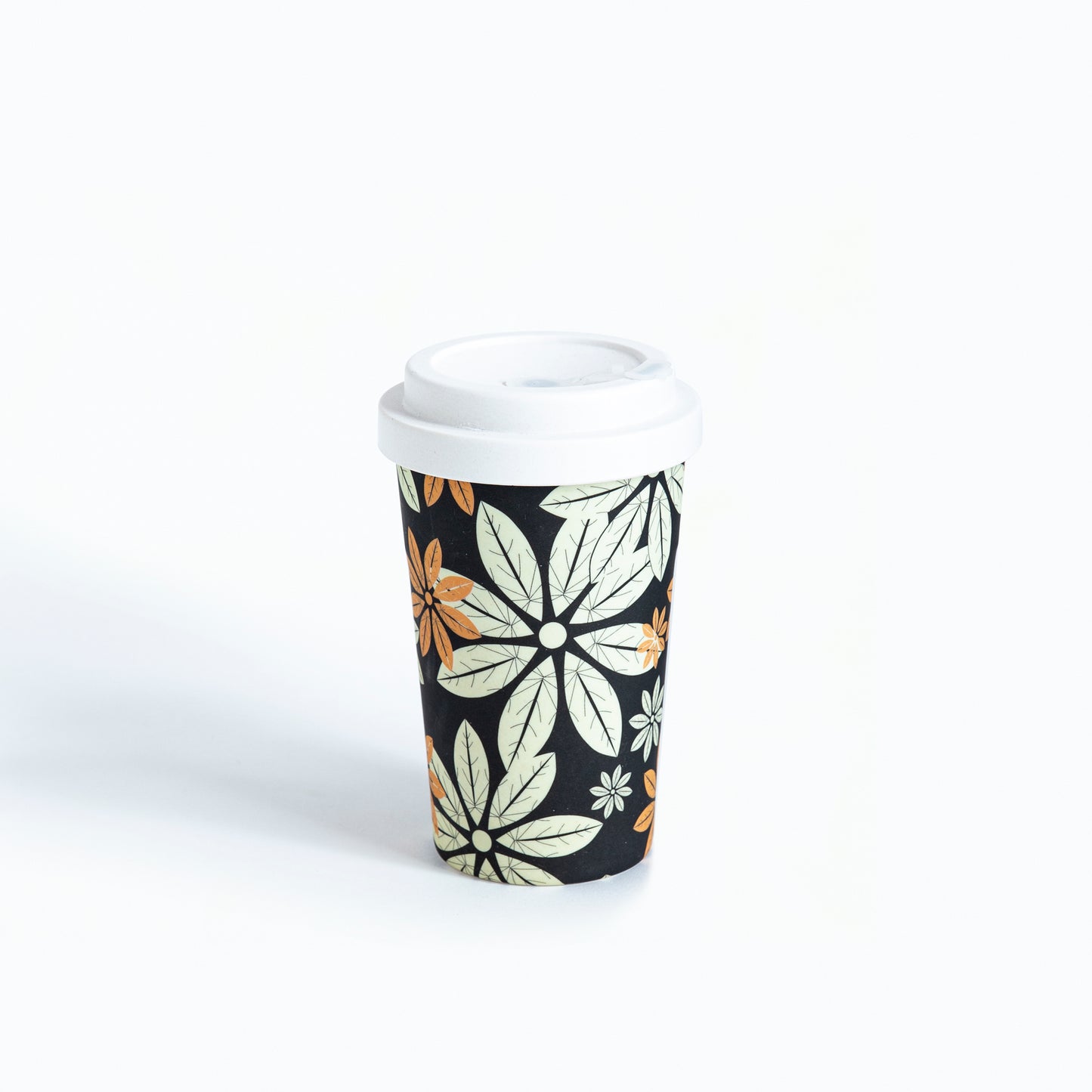 Midnight Bloom Bamboo Travel Coffee Mug