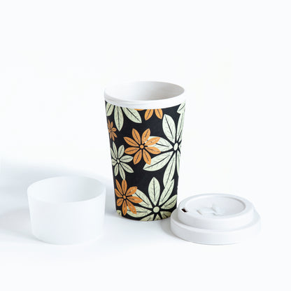 Midnight Bloom Bamboo Travel Coffee Mug