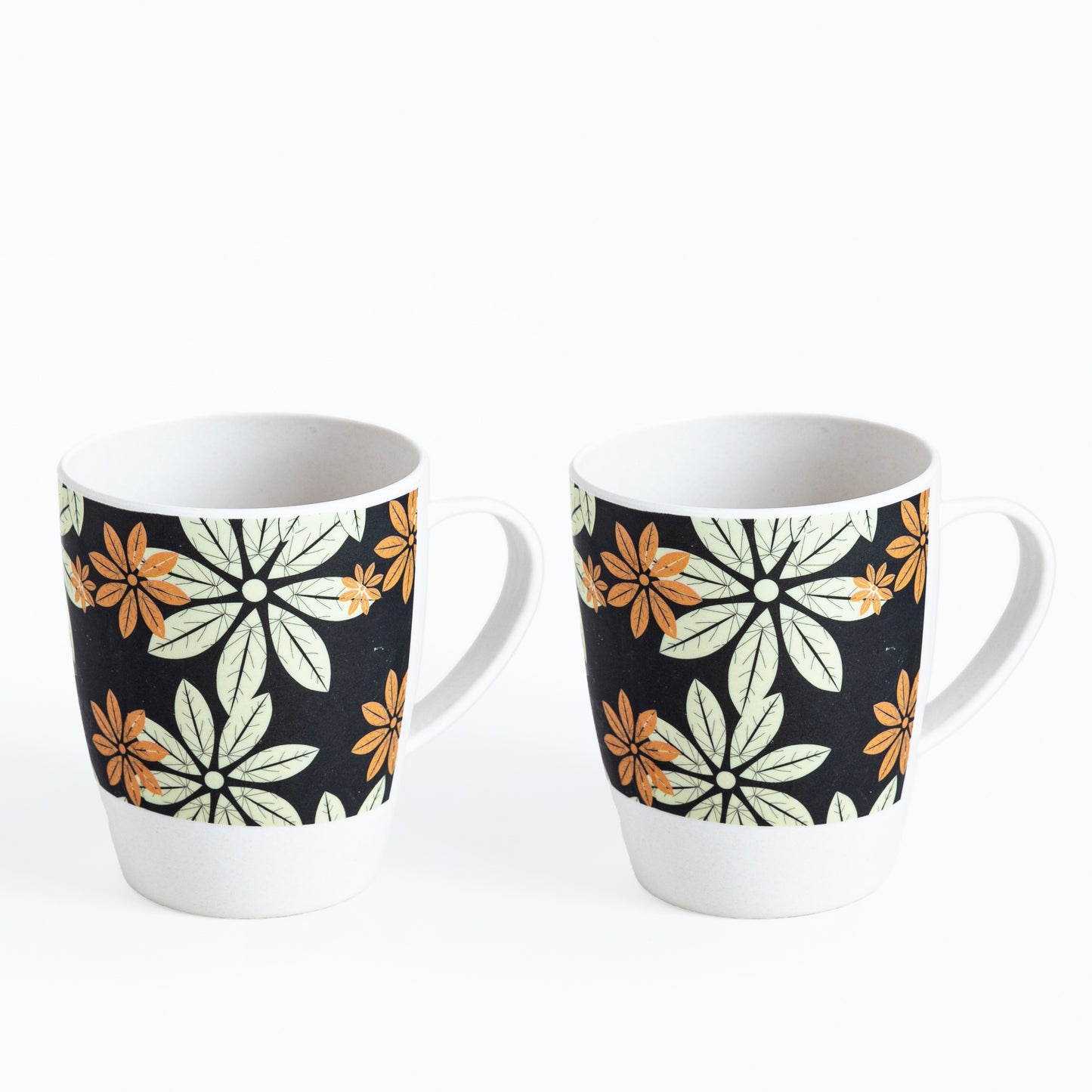 Midnight Bloom Bamboo Coffee Mugs